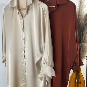 Chemise Satinée Crème