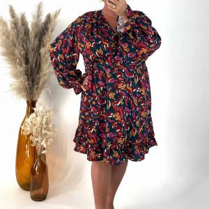 Robe Cache-Coeur à motifs