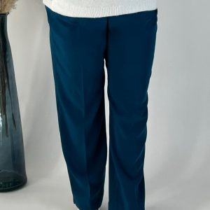 pantalon droit vert canard