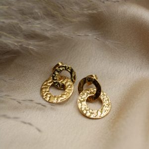 Boucles d’oreilles Anneaux Martelés