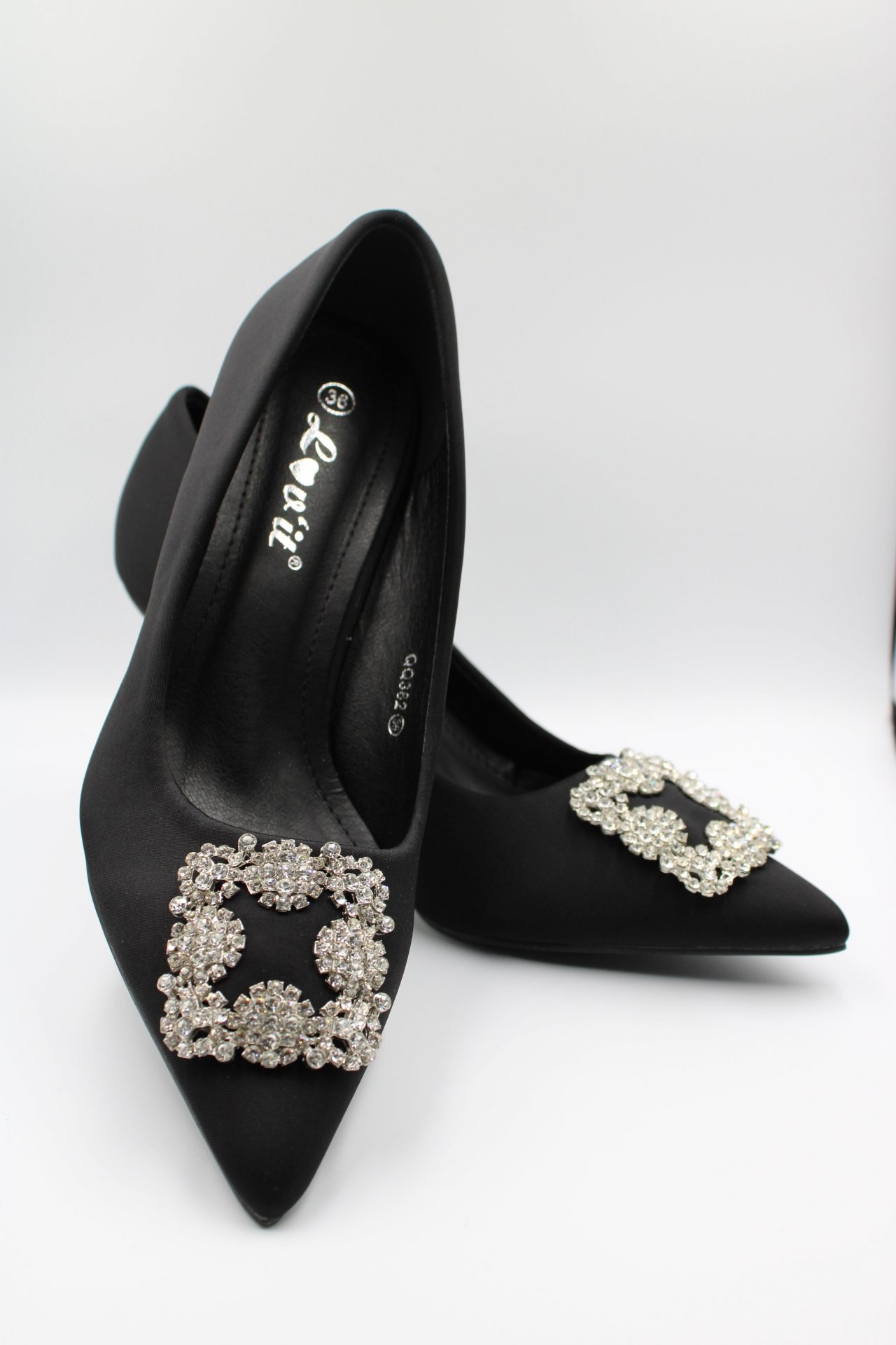 Escarpin Noir à Strass