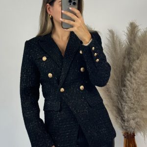 veste blazer tweed