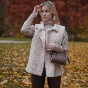 Doudoune Sans Manche Imitation Mouton