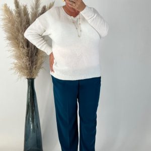 jean taille haute bleu