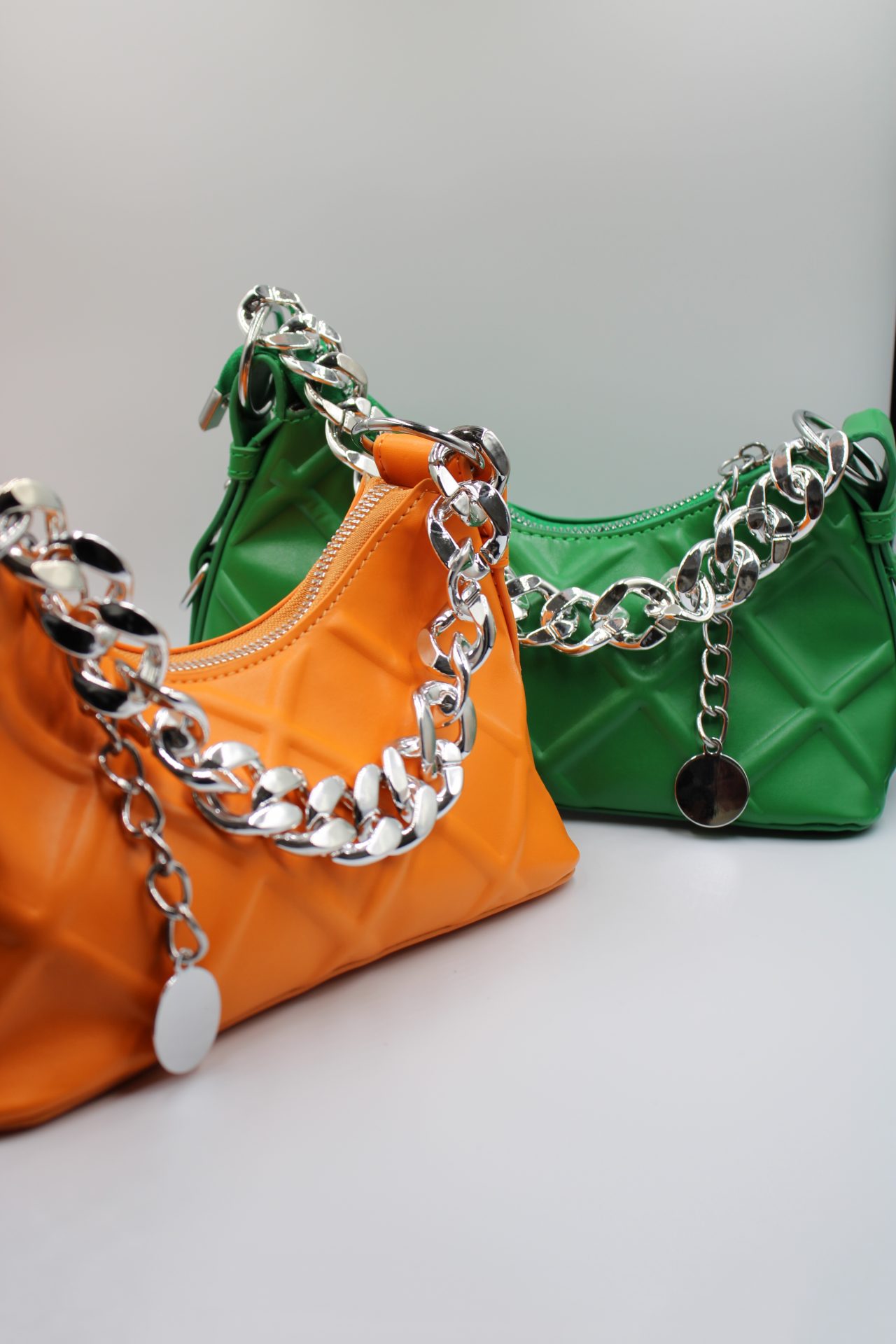 SAM1 sac a main croco rose