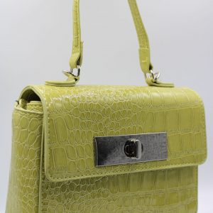 Mini Sac à Effet Croco-Anis