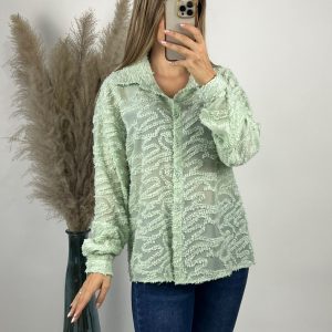 Chemise Plumetis Vert Olive