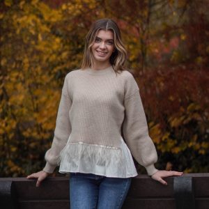 Pull en Maille à Plumes