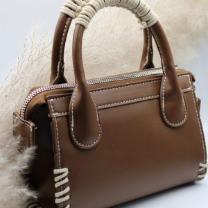 Sac à main Chocolat à Laçage