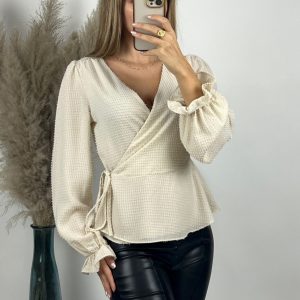 Top Cache Coeur Plumetis