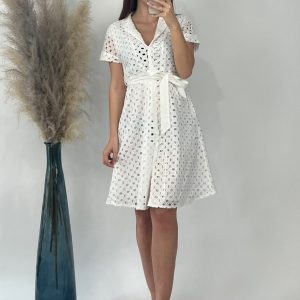 Robe Blanche Broderie Anglaise