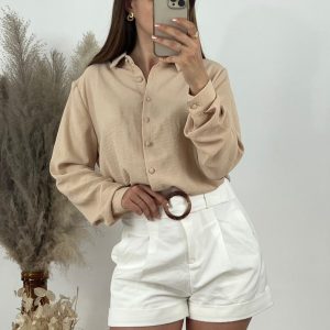 Chemise légère effet lin