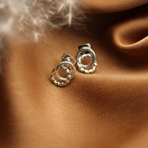 boucles d'oreilles anneaux argent