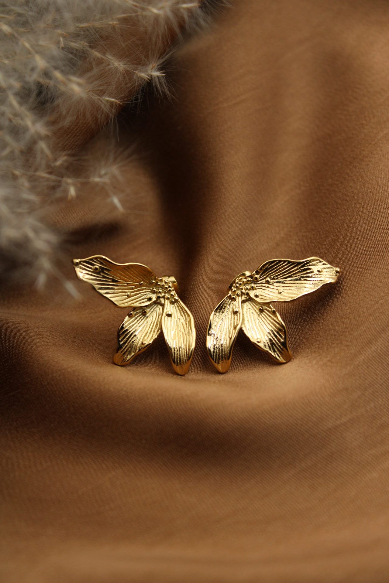 boucles d'oreilles fleurs