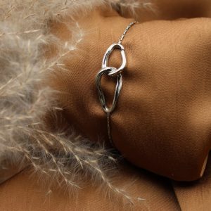 bracelet menottes union fin argent