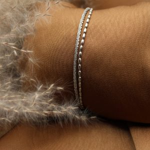 bracelet chaine argent