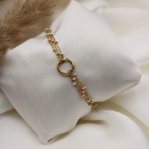 bracelet anneau perle