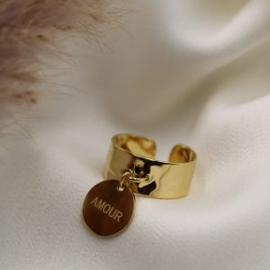 bague médaillon amour