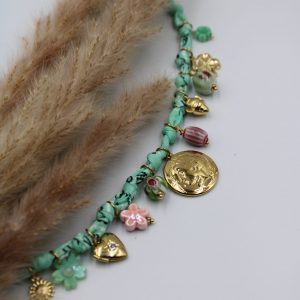 collier bandana vert