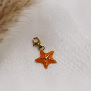 Charm Étoilde de Mer Orange attache