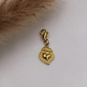 Charm Sacré-Cœur attache mousqueton