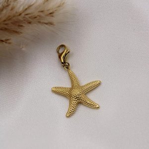 Charm Étoile de Mer Doré attache mousqueton