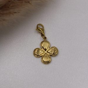 Charm Trèfle attache mousqueton