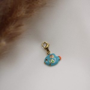 charm poisson coloré attache mousqueton