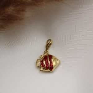 charm poisson rouge attache mousqueton