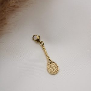 charm raquette de tenis attache mousqueton